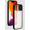 Image de Coque pour iPhone 13 Mini Slide + Cache Coulissant pour caméra Contour Noir Bigben