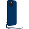 Image de Coque pour iPhone 14 Plus Silicone Strap + Dragonne Assortie Bleu Marine Bigben