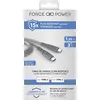 Image de Câble Ultra-renforcé USB C/USB C 1,2m 3A Garanti à Vie Gris - 100% Plastique recyclé Force Power