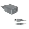 Image de Chargeur secteur Force Power USB A + Câble Lightning 1.2m Recycle Gris en occasion ou reconditionné