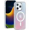 Image de Coque MagSafe pour iPhone 15 Pro Max Hybride Transparente Irisée Bigben