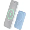 Image de Powerbank sans Fil MagSafe 5000mAh 10W Qi 2 Ports USB A+C Bleu Bigben