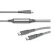 Image de Câble USB FORCE POWER 100W USB-C/ 2 USB-C 2m gris renforcé