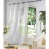 Image de Douceur d'Intérieur Voilage à oeillets métal 140 x 240 cm   Luminette Unie Luminea Blanc