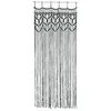 Image de Douceur d'Intérieur Rideau A Fils 90 x 200 CM Coton Macrame Macarena Noir - 90x200cm - Noir