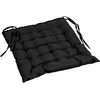 Image de Douceur d'Intérieur 1600838 Assise Mat en Polyester Noir 40 x 40 cm
