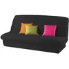 Image de Douceur d'Intérieur 1603194 Housse de Clic Clac Mat avec Bande Socle en Polyester Noir 200 x 185 cm