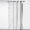 Image de Douceur d'Intérieur 1605085 Rideau à Oeillet Polyester Imprimée Argent Blanc 140 x 260 cm