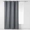 Image de Douceur d'Intérieur, Rideau à Oeillets (140 x 260 cm) Newton Anthracite, Chambray