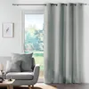 Image de Douceur d'Intérieur, Rideau à Oeillets (140 x 260 cm) Solena Gris, Chambray Uni