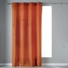 Image de Douceur d'Intérieur, Rideau à Oeillets (140 x 240 cm) Velvetine Terracotta, Velours Uni