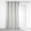 Image de Douceur d'Intérieur, Rideau à Oeillets (140 x 260 cm) Lunella Gris, 100% Occultant Jacquard