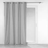 Image de Douceur d'Intérieur, Rideau à Oeillets (140 x 240 cm) Mistraline Gris Chine, Coton Recyclé Uni