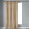 Image de Douceur d'Intérieur, Rideau à Oeillets (140 x 240 cm) Velvetine Sable, Velours Uni