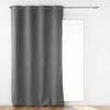 Image de Douceur d'Intérieur, Rideau à Oeillets (140 x 260 cm) Jupiter Anthracite, Isolant
