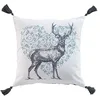 Image de Douceur d'Intérieur, Coussin Déhoussable (40 x 40 cm) Megeve, Coton Imprimé et Tissé