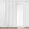 Image de douceur d'intérieur, Rideau à Oeillets (135 x 260 cm) Micropolar Blanc, Isolant Thermique