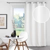 Image de Douceur d'intérieur - Rideau à oeillets occultant chambray uni Chinea blanc - 135x240 cm OS