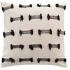 Image de Douceur d'Intérieur, Coussin Déhoussable (40 x 40 cm) Juline Naturel, Coton Tissé Uni et Fils Coupés