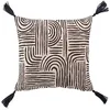 Image de Douceur d'Intérieur, Coussin Déhoussable (45 x 45 cm) Pandore Noir, Polycoton Imprimé