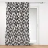 Image de Douceur d'Intérieur, Rideau à Oeillets (140 x 260 cm) Ikaris Noir, Polyester Imprimé