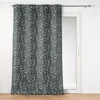 Image de Douceur d'Intérieur, Rideau à Oeillets (140 x 260 cm) Sakura Anthracite, Polyester Imprimé Appliqué