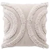 Image de Douceur d'Intérieur, Coussin Déhoussable (40 x 40 cm) Zita Naturel, Polycoton Tufté