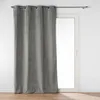 Image de Douceur d'Intérieur, Rideau à Oeillets (135 x 260 cm) Novana Anthracite, Velours Uni