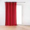 Image de Douceur d'Intérieur, Rideau à Oeillets (135 x 260 cm) Twily Rouge, Coton & Polyester Recyclé