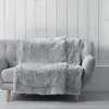 Image de Douceur d'Intérieur, Plaid Chaud Hiver (180 x 220 cm) Marilou Gris, Imitation Fourrure