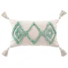Image de Douceur d'Intérieur Coussin Déhoussable (30 x 50 cm) Athena Sauge, Coton & Polyester Tufté