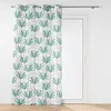 Image de Douceur d'Intérieur, Rideau à Oeillets (140 x 260 cm) Oasis Vert, Polyester Imprimé