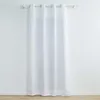 Image de Douceur d'Intérieur, Rideau à Oeillets (140 x 260 cm) Zeline Blanc, Polyester Uni et Fils Métallisés