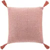 Image de Douceur d'Intérieur, Coussin Déhoussable (40 x 40 cm) Louisette Terracotta, Coton Tissé