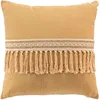 Image de Douceur d'Intérieur, Coussin Déhoussable (45 x 45 cm) Janara Ocre, Polycoton Uni et Jute