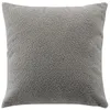 Image de Douceur d'Intérieur, Coussin Déhoussable (45 x 45 cm) Wooly Gris, Bouclette Unie