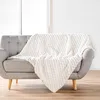Image de Douceur d'Intérieur, Plaid Chaud Hiver (180 x 220 cm) Frosty Naturel, Imitation Fourrure & Sherpa