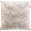 Image de Douceur d'intérieur - Coussin déhoussable en velours devoré Pila naturel - 45x45 cm 45x45 cm