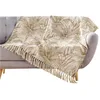 Image de douceur d'intérieur, Plaid à Franges (125 x 150 cm) Dune, Coton / Polyester Imprimé