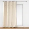 Image de Douceur d'Intérieur, Rideau à Oeillets (140 x 240 cm) Inca Naturel, Coton & Polyester avec Top Tufté