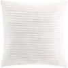 Image de Douceur d'Intérieur, Coussin Déhoussable (45 x 45 cm) Nils Blanc, Velours Relief