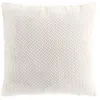 Image de Douceur d'Intérieur, Coussin Déhoussable (45 x 45 cm) Flanela Naturel, Flanelle Relief Unie