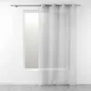 Image de Douceur d'Intérieur, Voilage à Oeillets (140 x 240 cm) Telma Gris, Etamine Crash