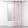 Image de Douceur d'Intérieur, Voilage à Oeillets (140 x 240 cm) Telma Rose, Etamine Crash