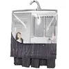 Image de douceur d'intérieur, Paire de Voilages à Passants (2 X 60 X 120 Cm) Filiane Anthracite, Voile Sablé Applique, Anis