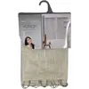 Image de Douceur d'Intérieur, Paire Droite à Anneaux (2 x 60 x 160 cm) Milza Beige, Voile Tissé