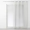 Image de Douceur d'Intérieur, Voilage à Oeillets (140 x 240 cm) Dixie Blanc/Or, Luminette Fils Métallisés