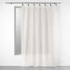 Image de Douceur d'Intérieur, Voilage avec Anneaux (140 x 240 cm) Linka Blanc, Voile Tissé