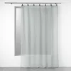 Image de Douceur d'Intérieur, Voilage avec Anneaux (140 x 240 cm) Linka Gris, Voile Tissé