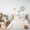 Image de Douceur d'Intérieur, Couvre-Lit Matelassé (220 x 240 cm) Florette Blanc, Microfibre Unie Lavee